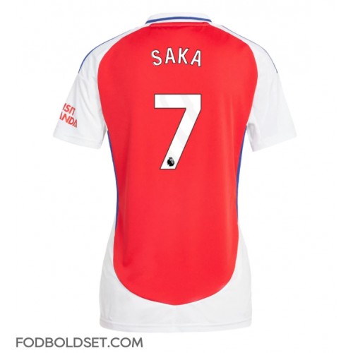 Arsenal Bukayo Saka #7 Hjemmebanetrøje Dame 2024-25 Kortærmet
